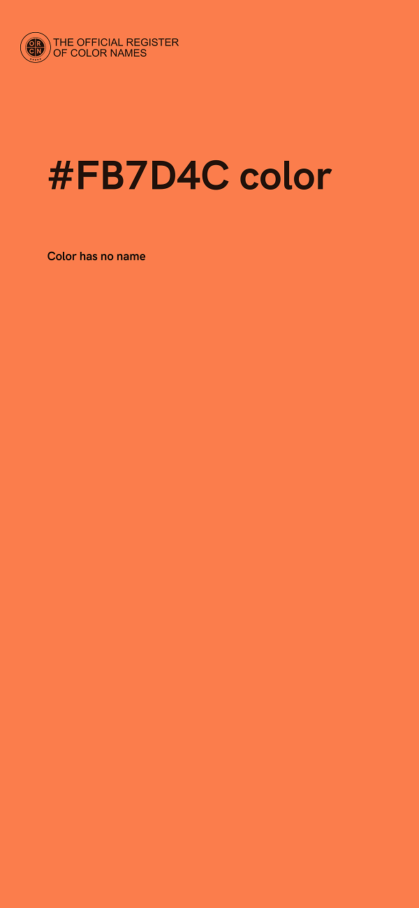 #FB7D4C color image