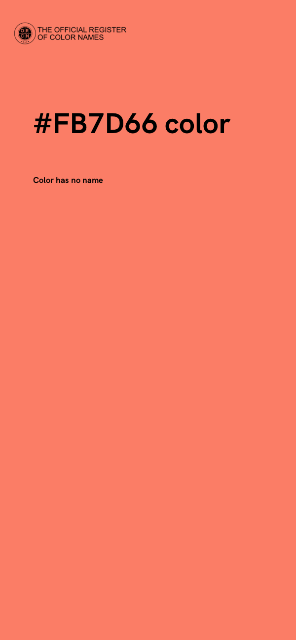 #FB7D66 color image