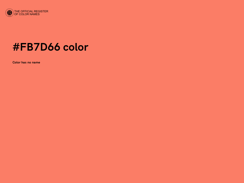 #FB7D66 color image