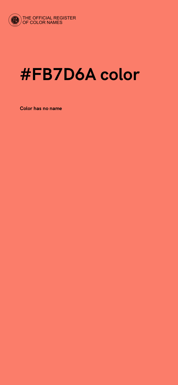 #FB7D6A color image