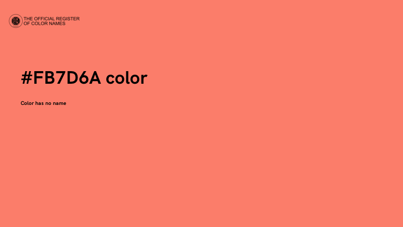 #FB7D6A color image