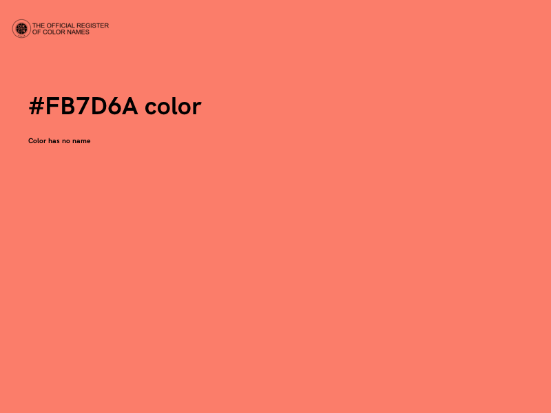 #FB7D6A color image