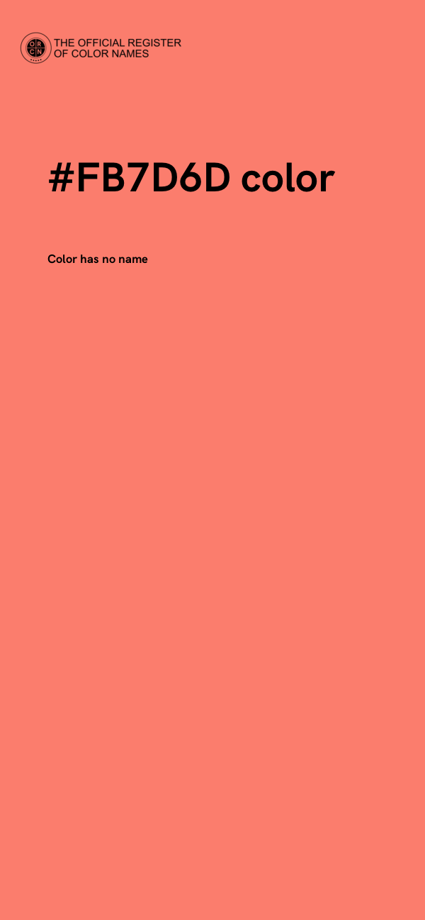 #FB7D6D color image