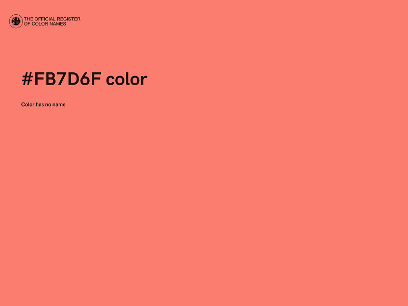 #FB7D6F color image