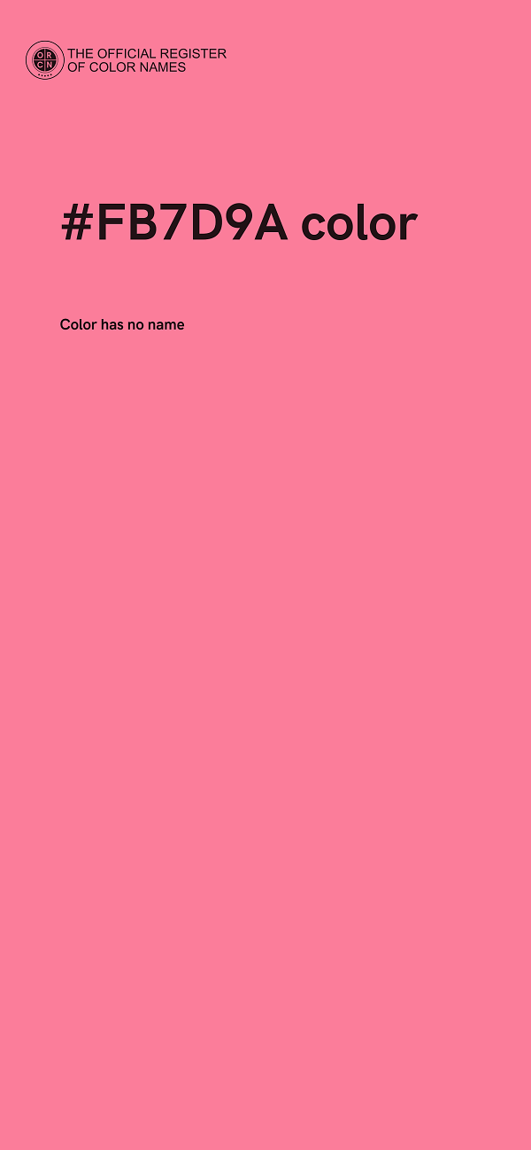#FB7D9A color image