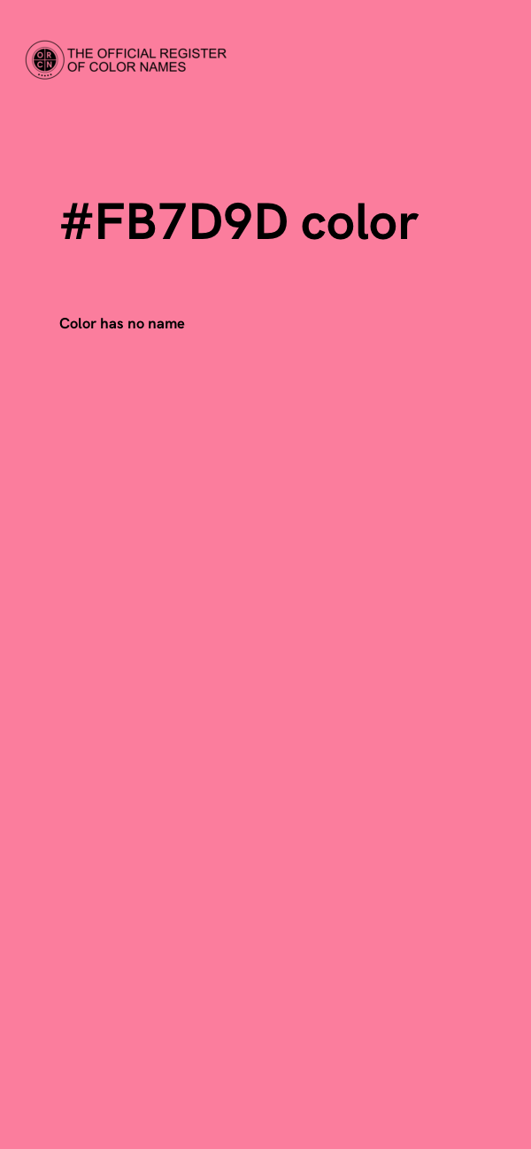 #FB7D9D color image