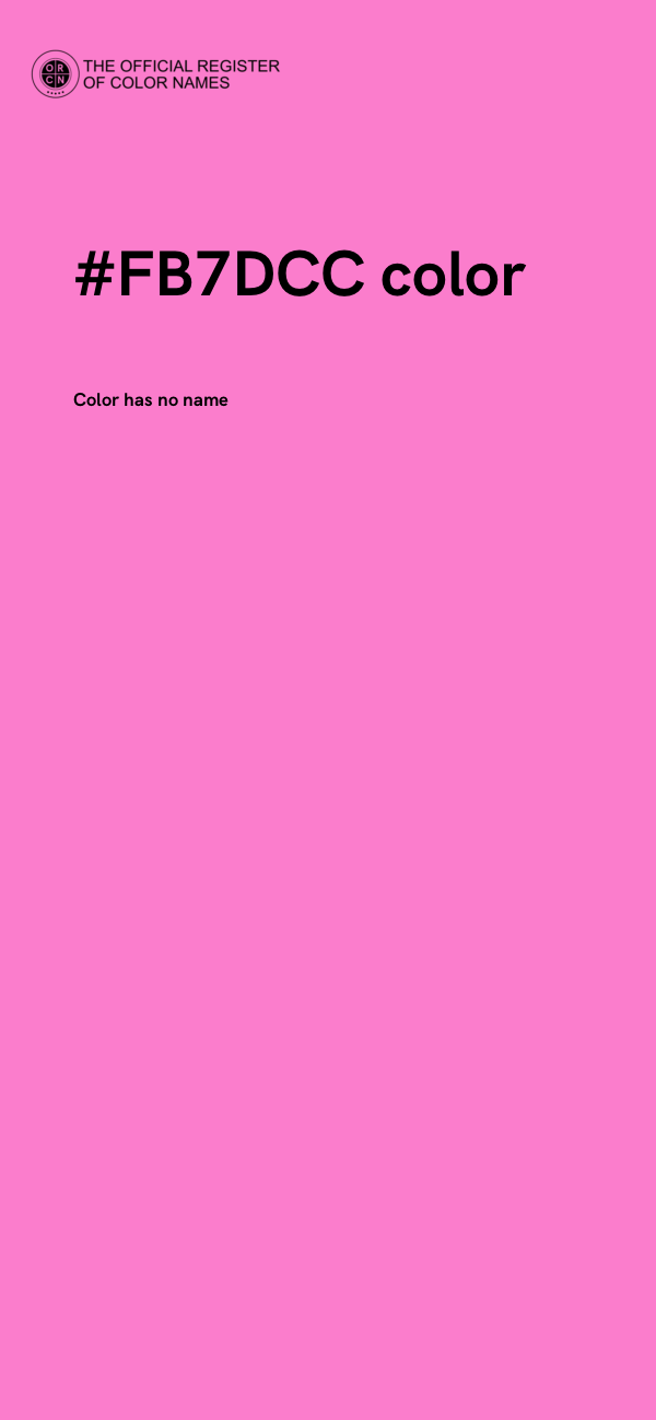 #FB7DCC color image