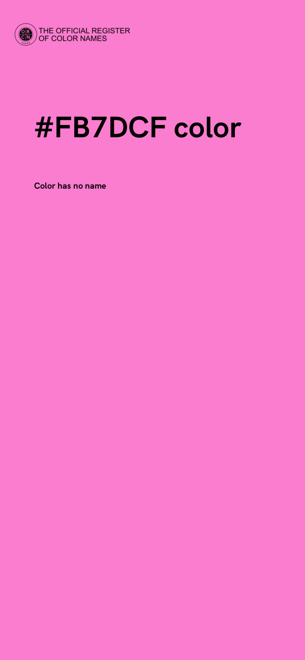 #FB7DCF color image