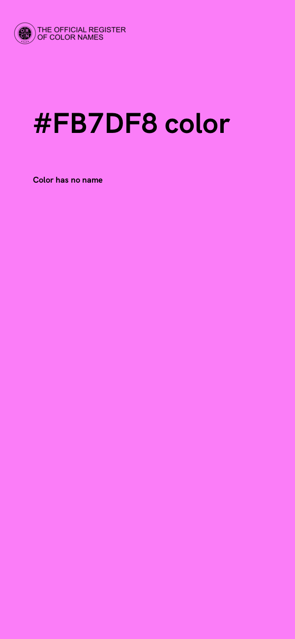 #FB7DF8 color image