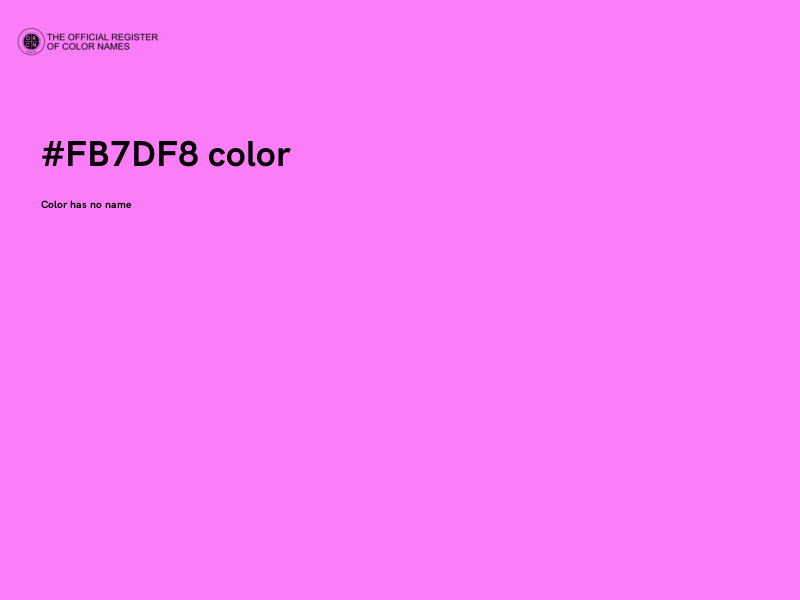 #FB7DF8 color image