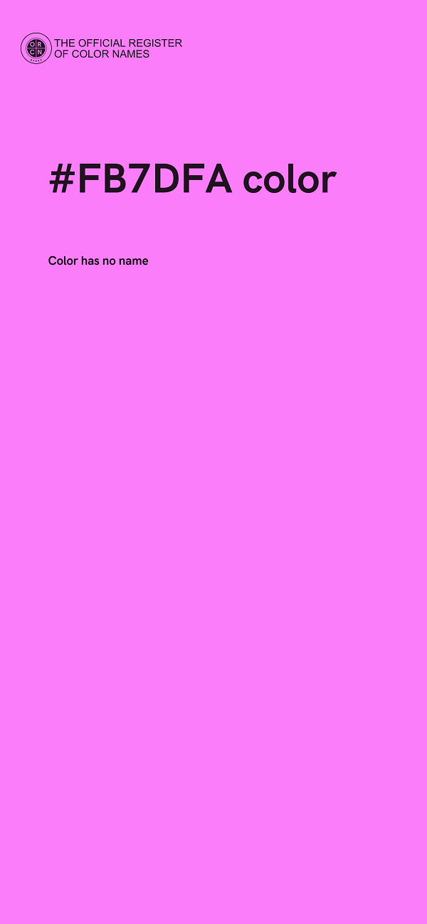 #FB7DFA color image
