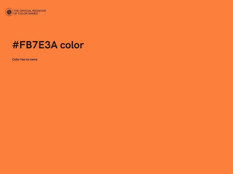 #FB7E3A color image