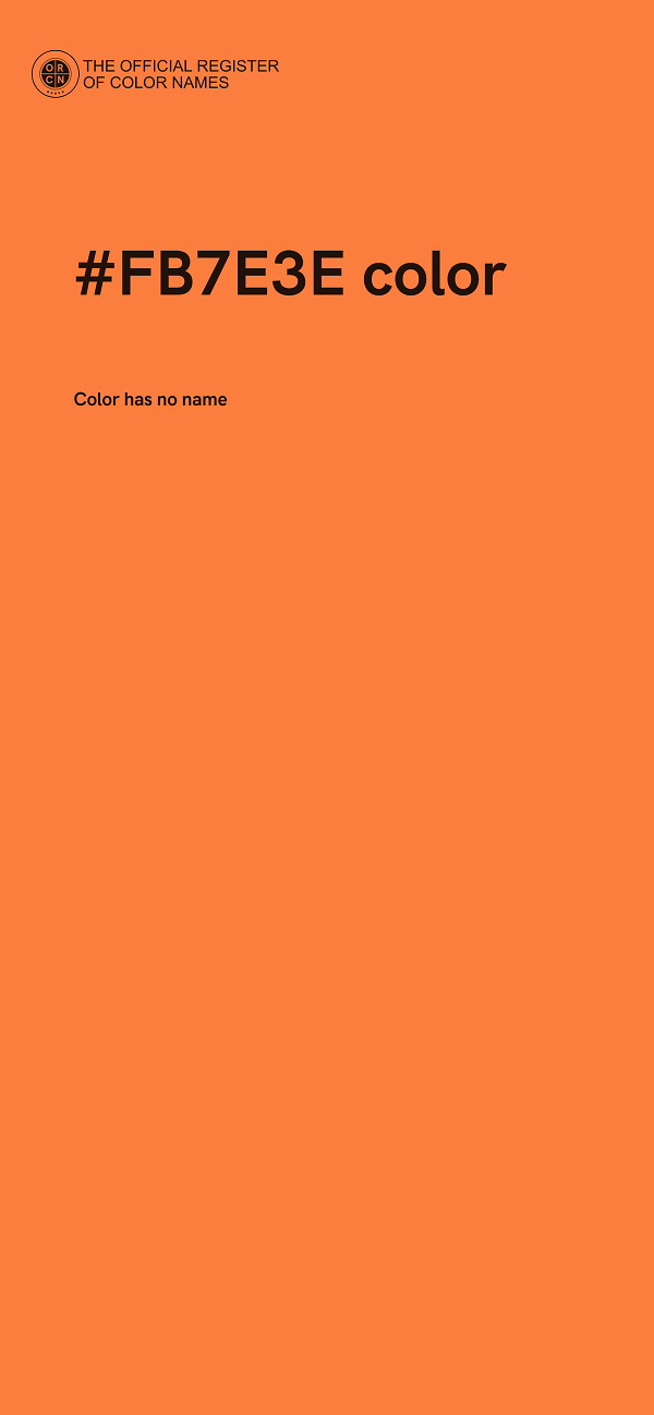 #FB7E3E color image