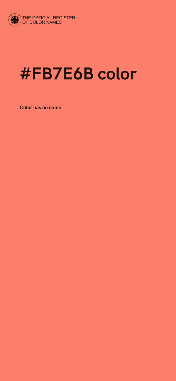 #FB7E6B color image