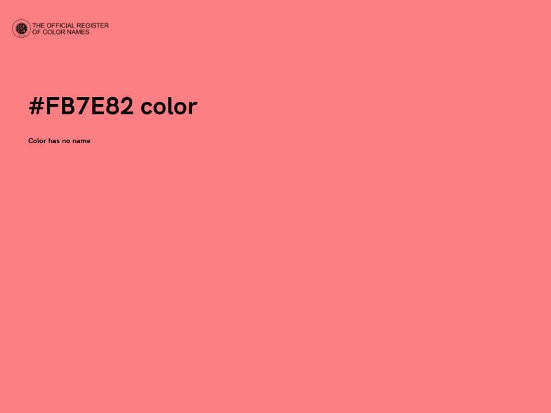 #FB7E82 color image