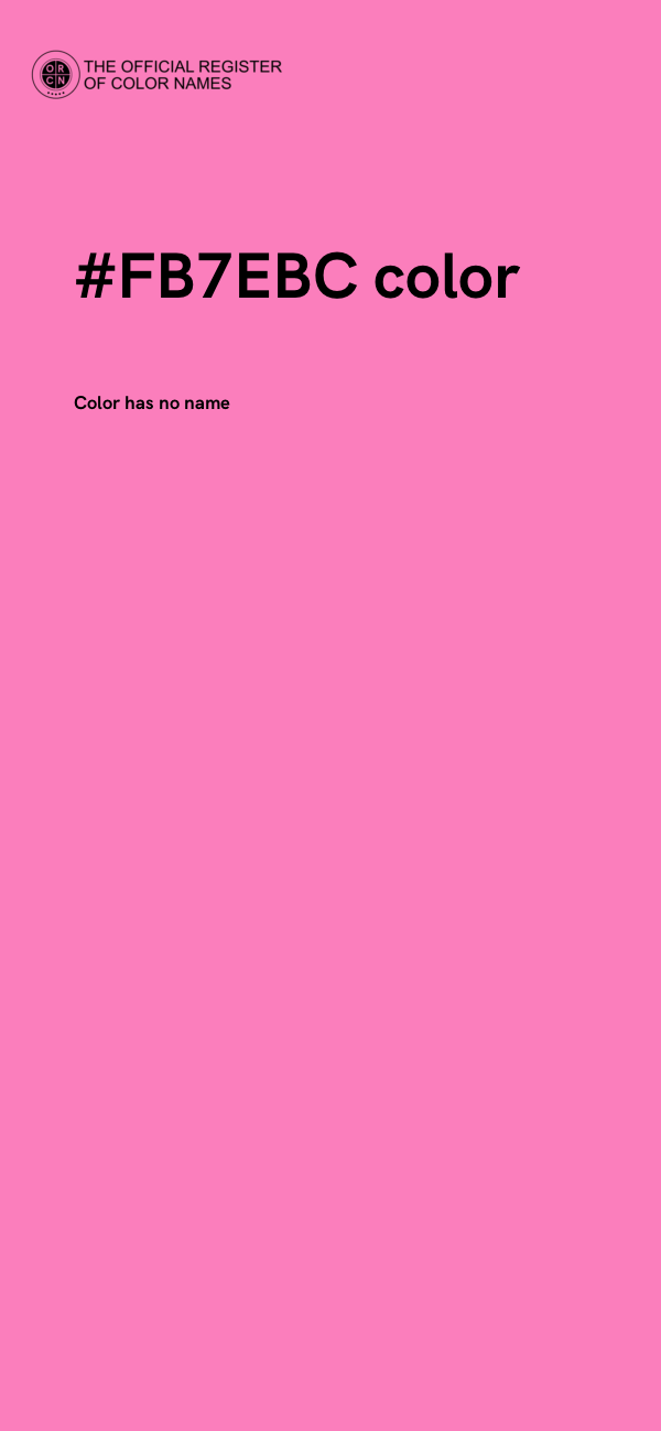 #FB7EBC color image