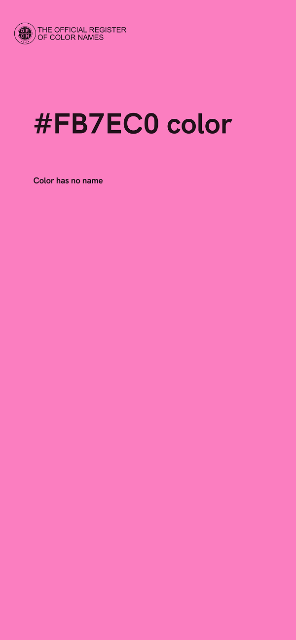 #FB7EC0 color image