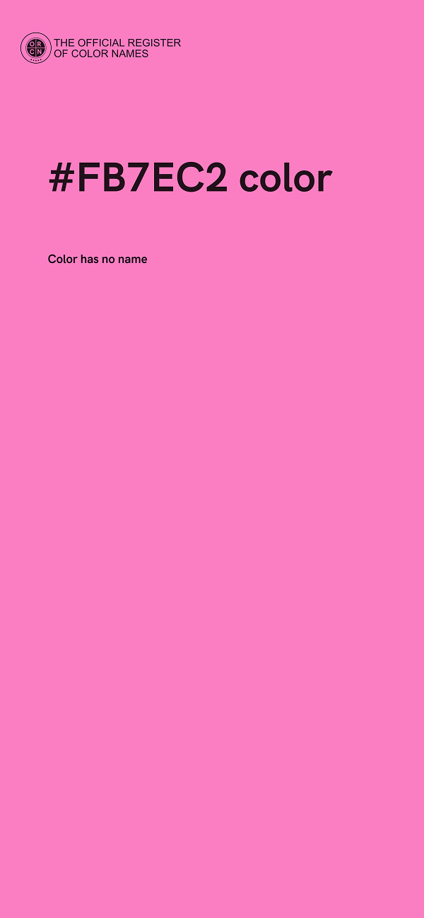 #FB7EC2 color image