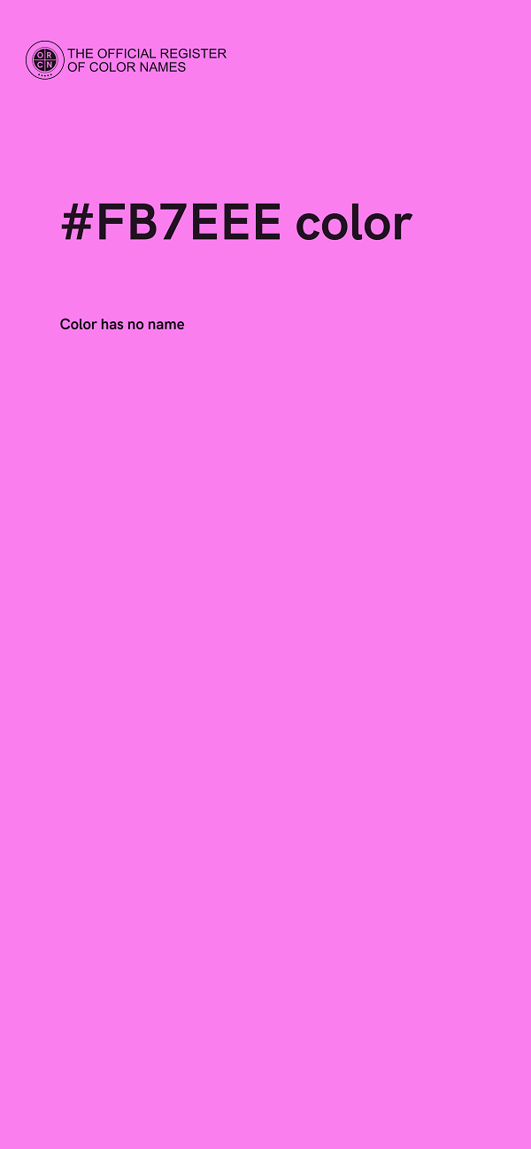 #FB7EEE color image