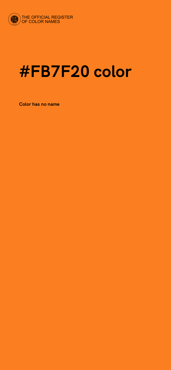 #FB7F20 color image