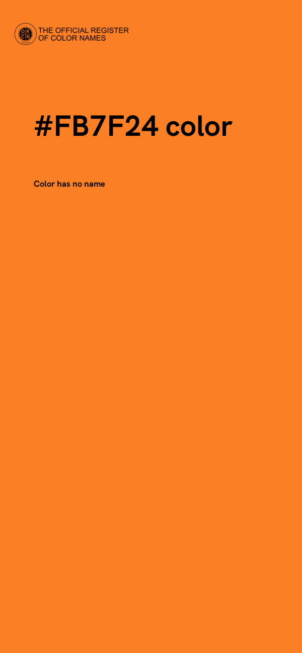 #FB7F24 color image