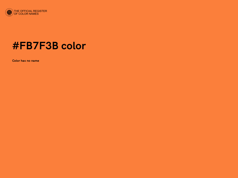 #FB7F3B color image
