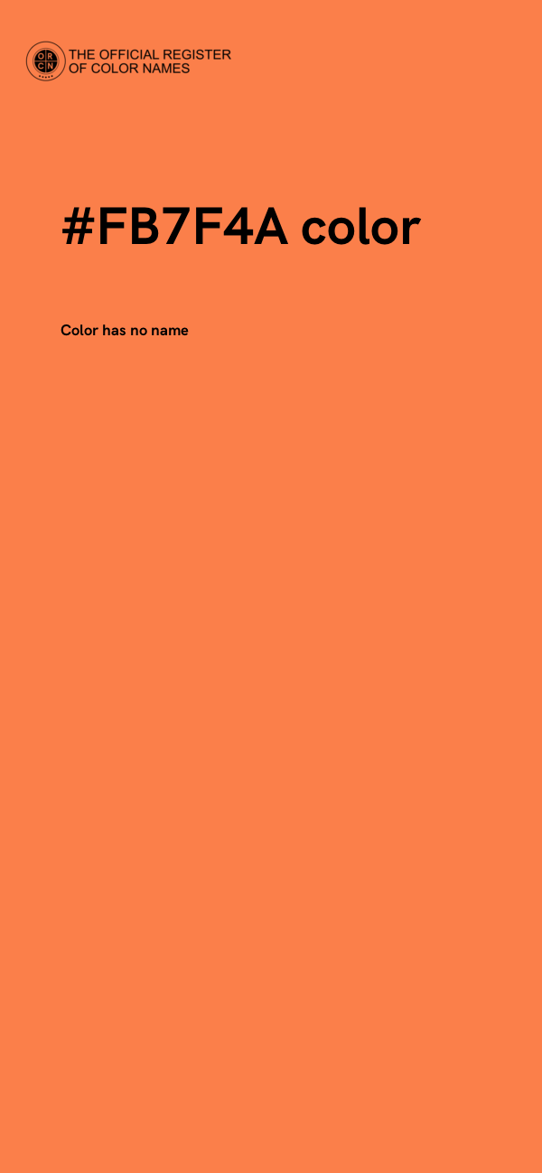 #FB7F4A color image