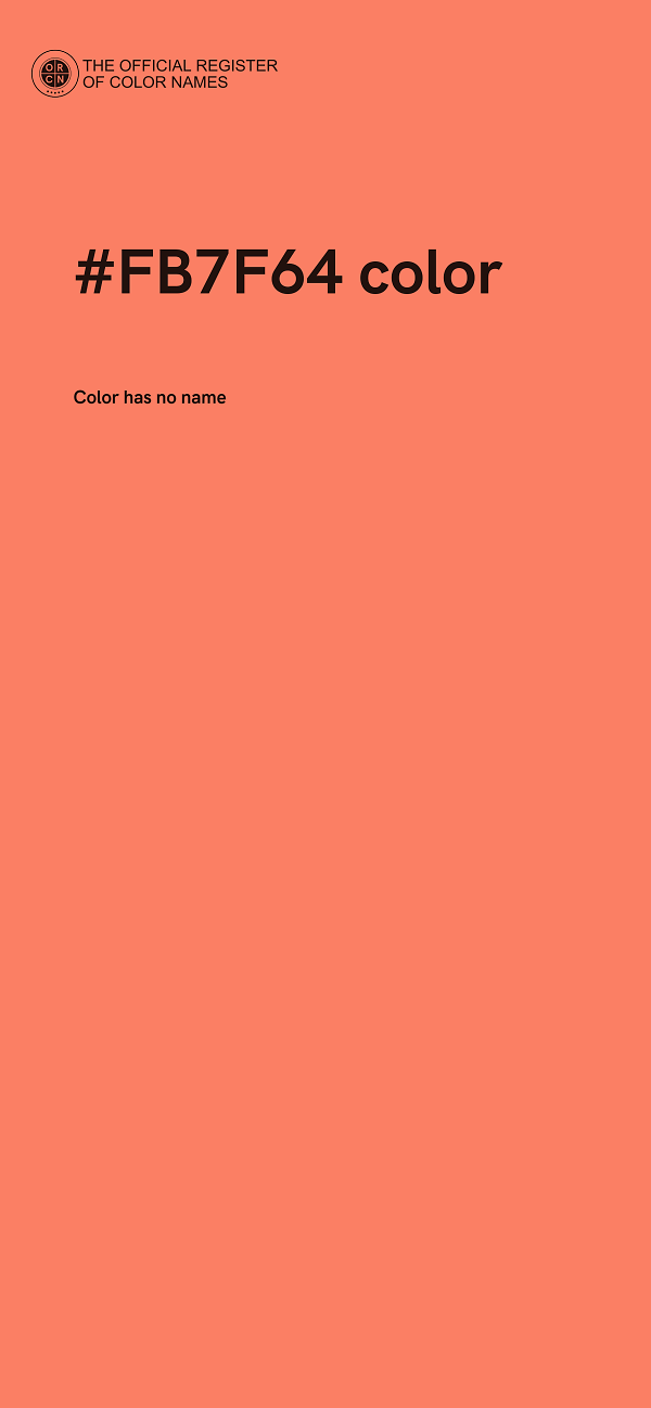 #FB7F64 color image
