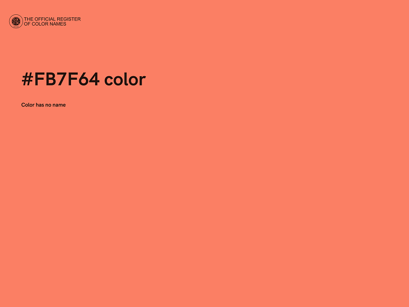 #FB7F64 color image