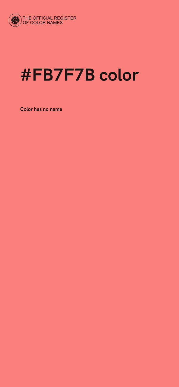 #FB7F7B color image