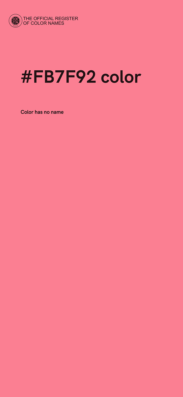 #FB7F92 color image