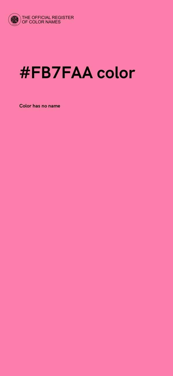 #FB7FAA color image