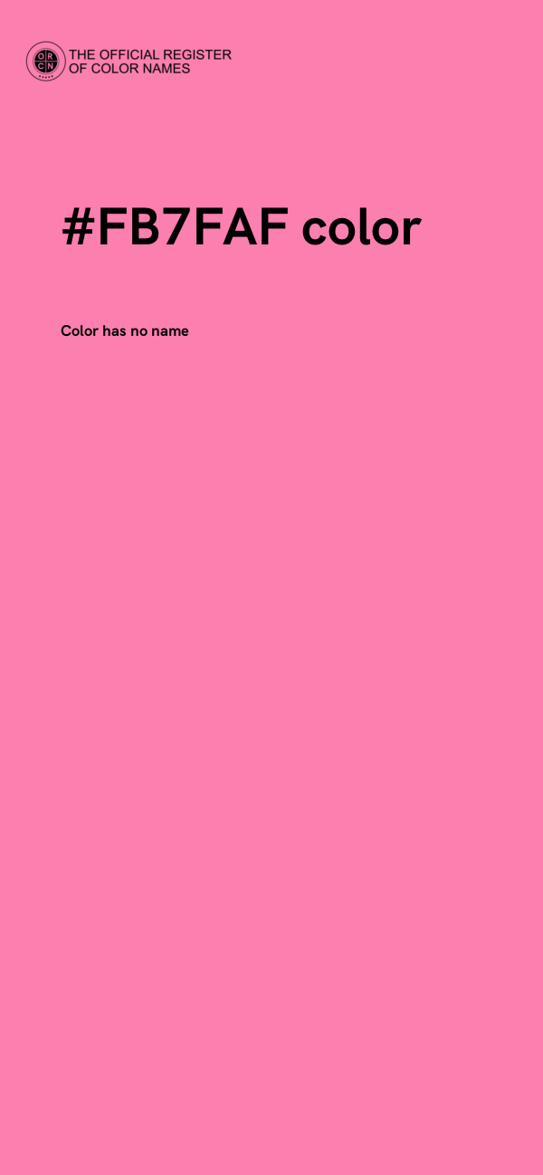 #FB7FAF color image