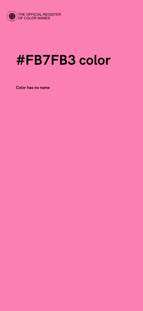 #FB7FB3 color image