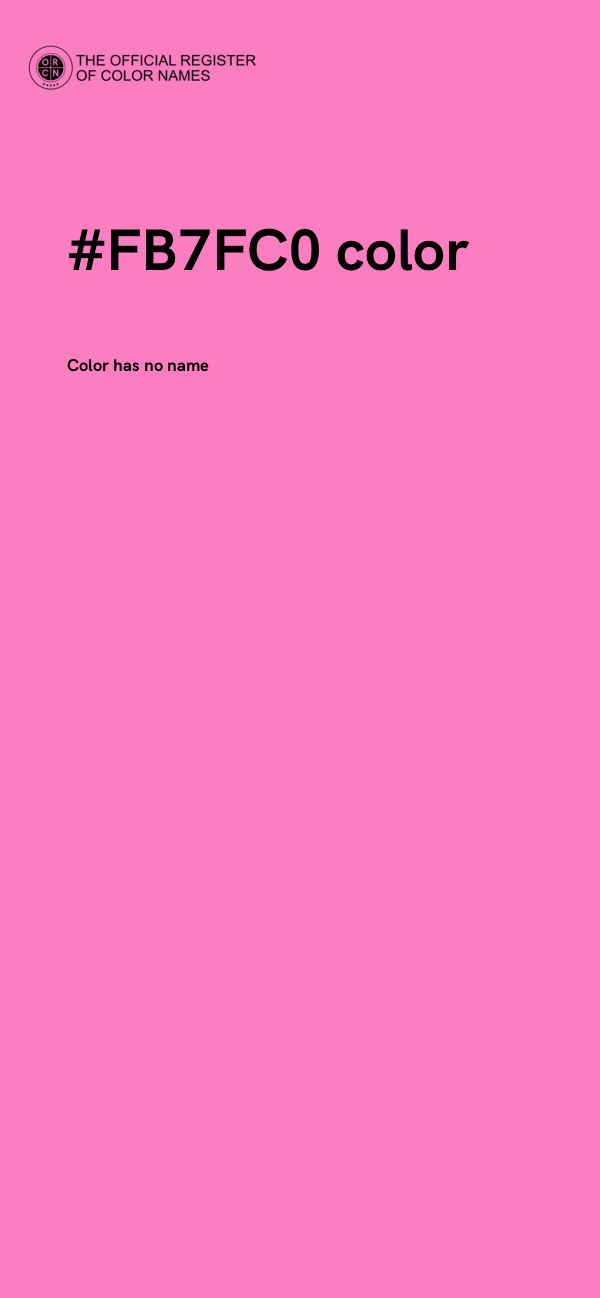 #FB7FC0 color image