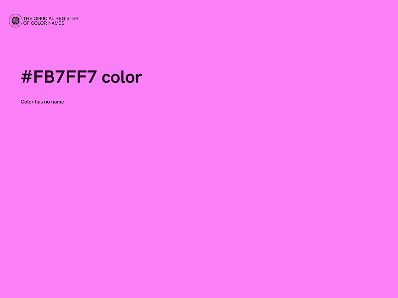 #FB7FF7 color image