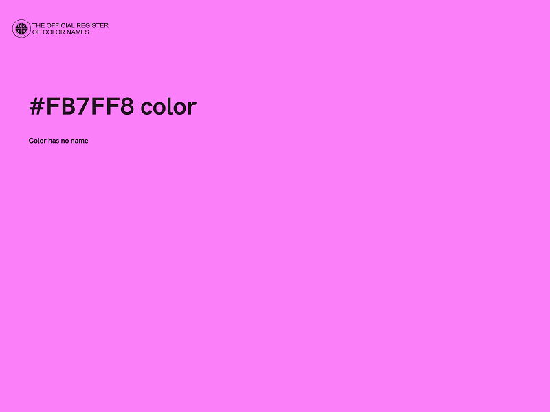 #FB7FF8 color image