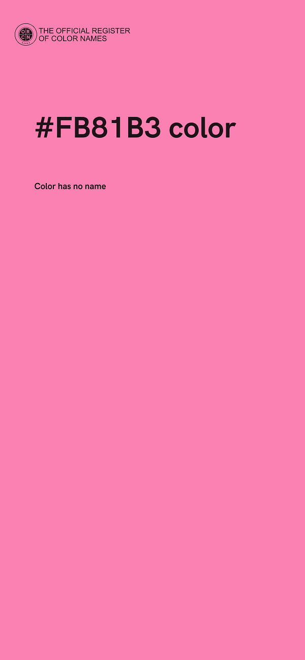 #FB81B3 color image