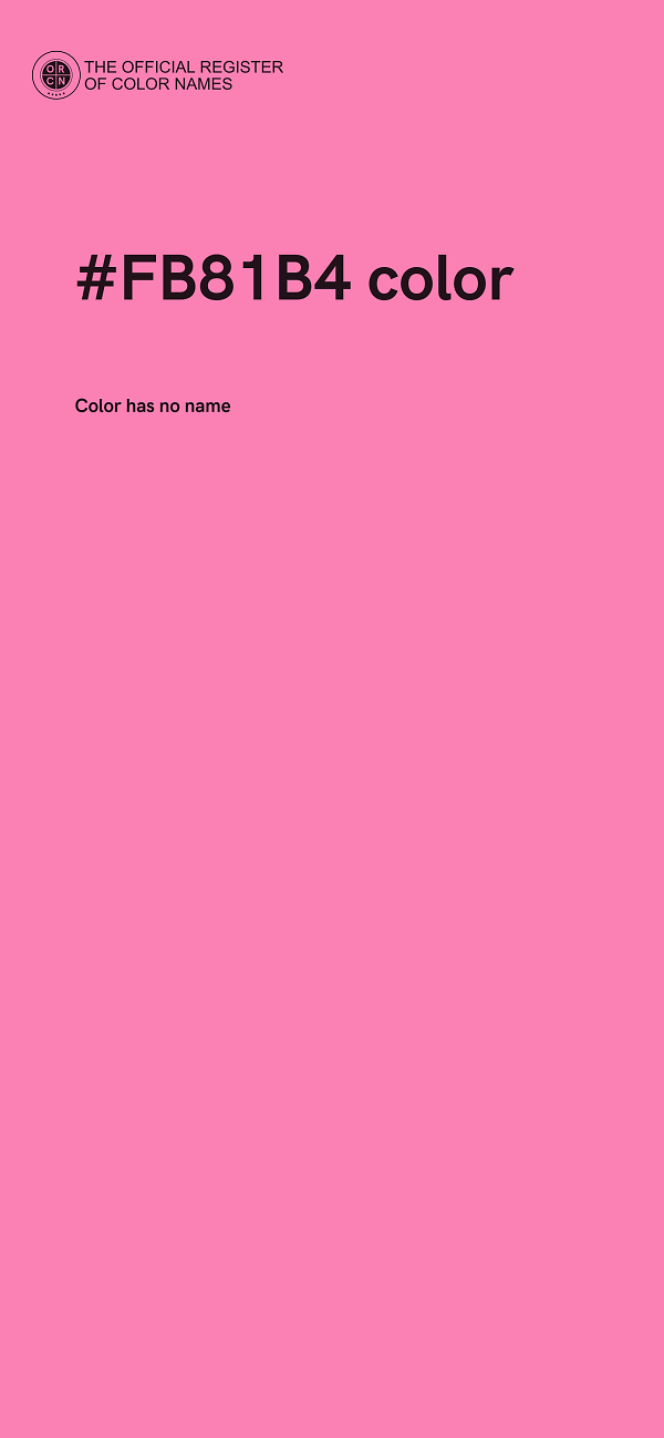 #FB81B4 color image