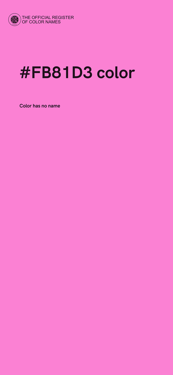 #FB81D3 color image