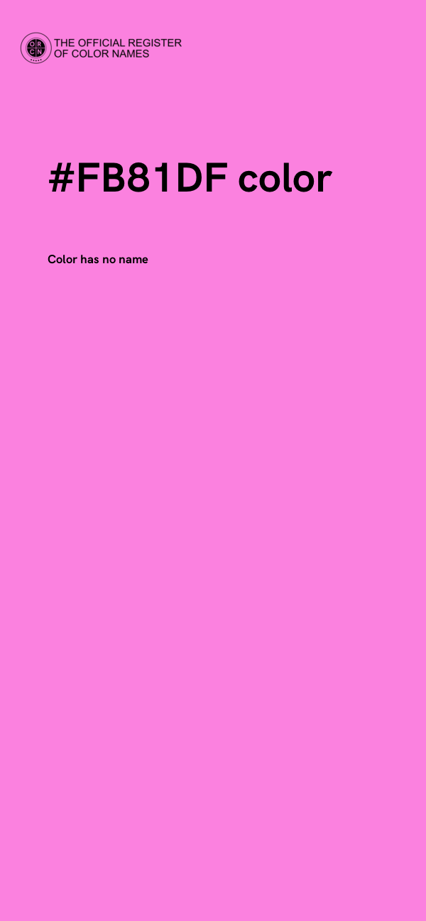#FB81DF color image