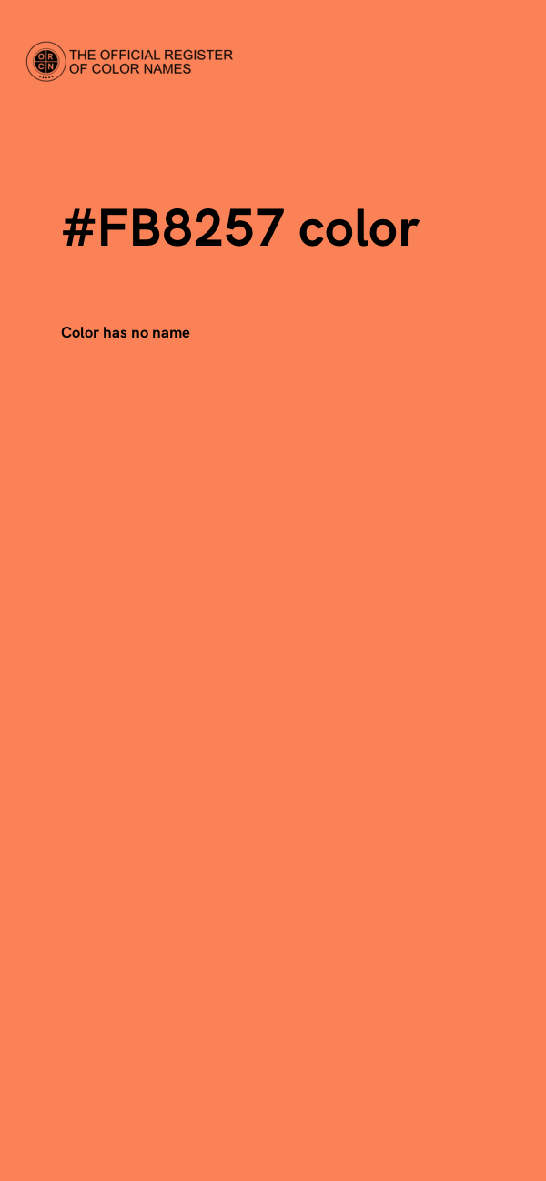 #FB8257 color image