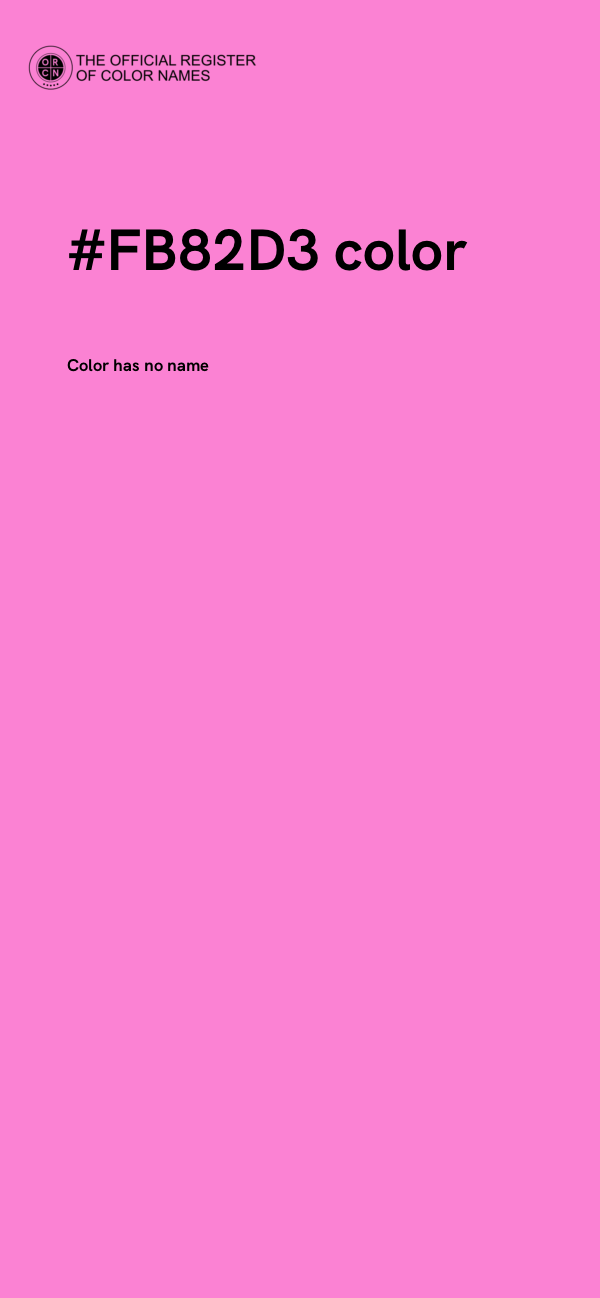 #FB82D3 color image