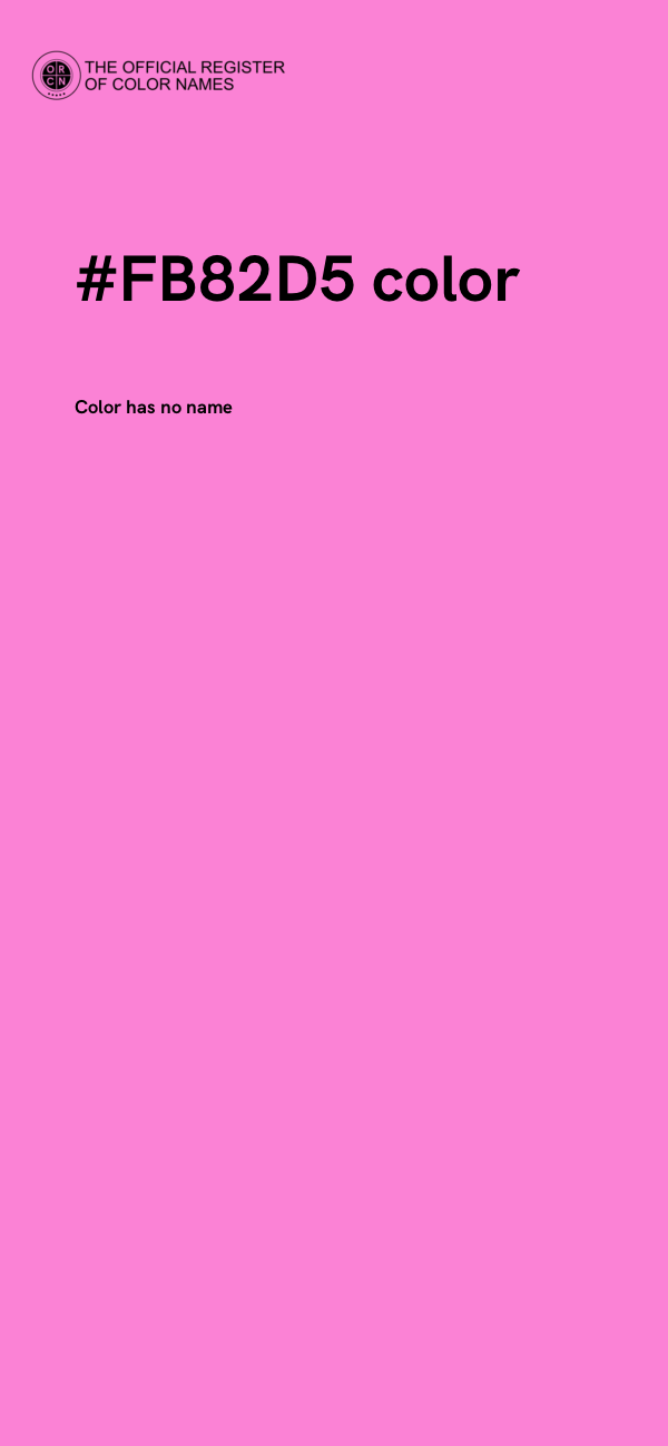 #FB82D5 color image