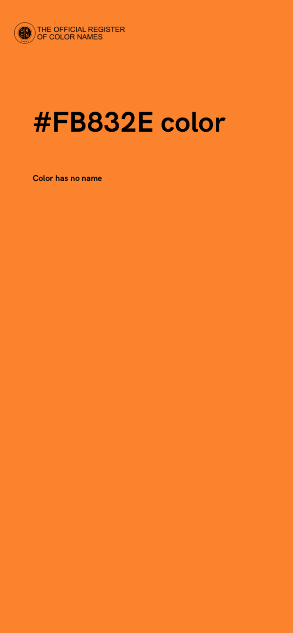 #FB832E color image