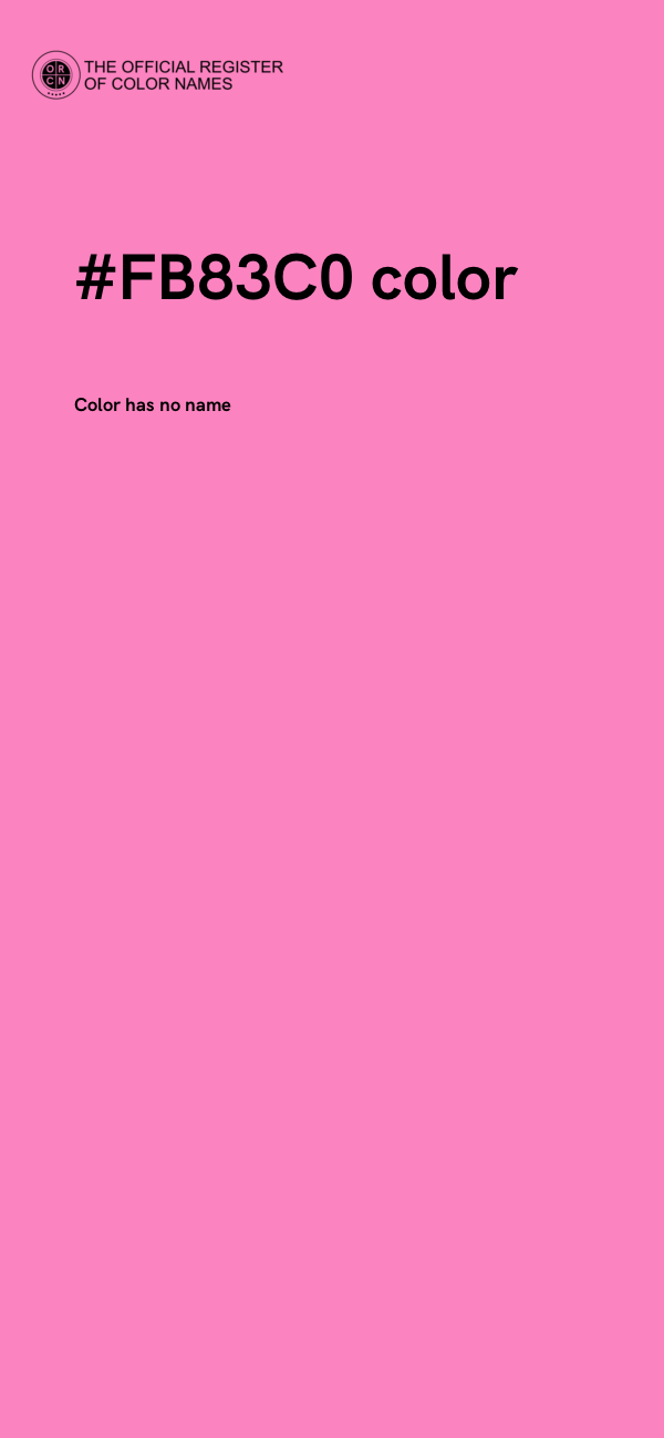 #FB83C0 color image