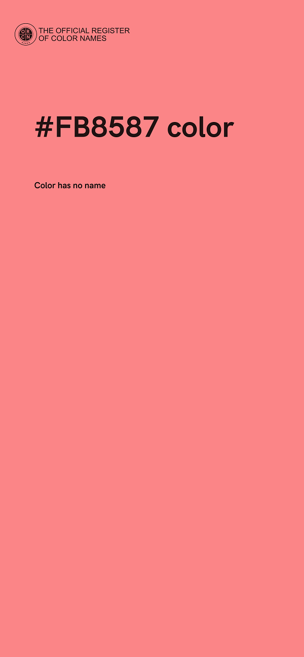 #FB8587 color image