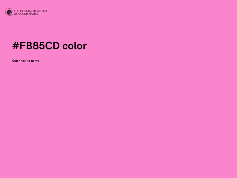 #FB85CD color image