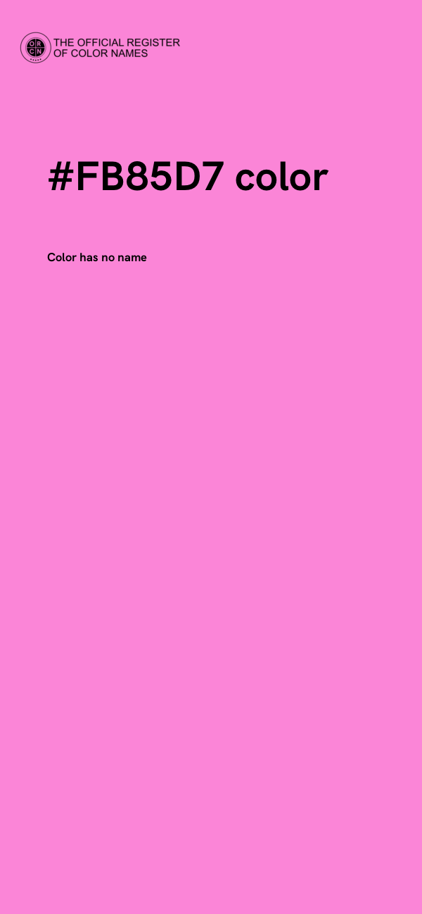 #FB85D7 color image
