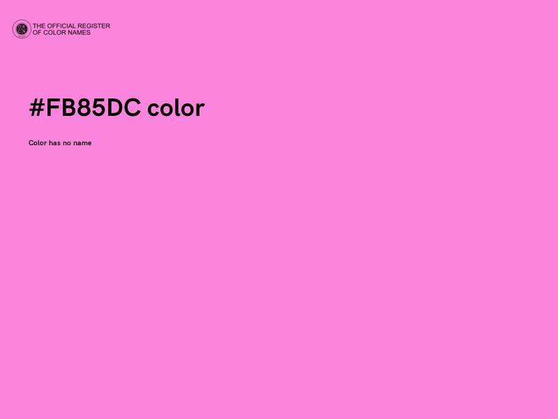 #FB85DC color image